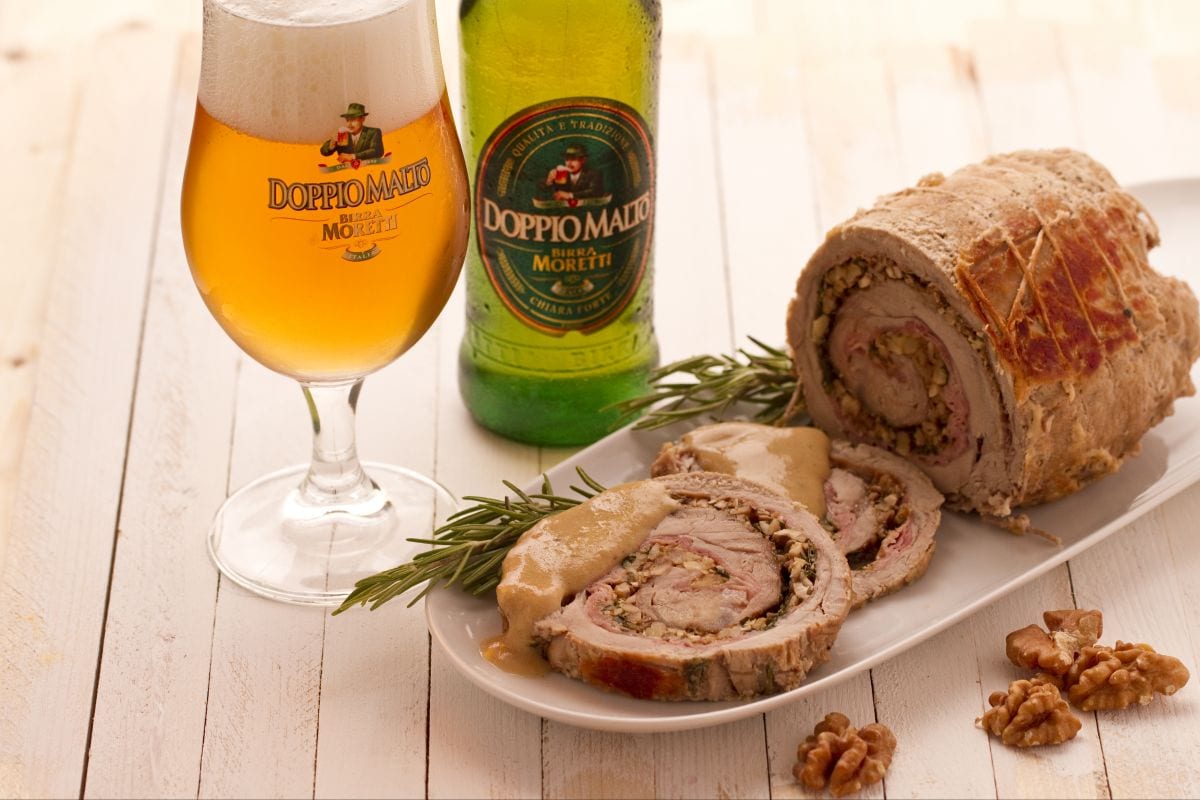 Kalbfleischrolle mit Walnüssen