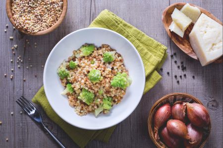 Fregola mit Romanesco-Brokkoli