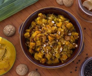 Kürbis mit Ingwer