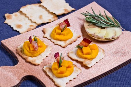 Klassische Blätterteig mit Kürbis-Ingwer-Kompott