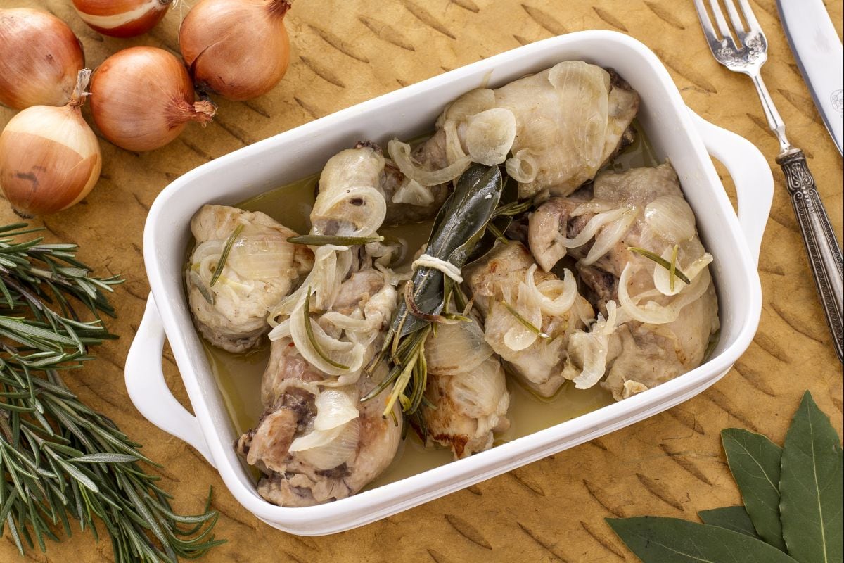 Huhn in Frikassee