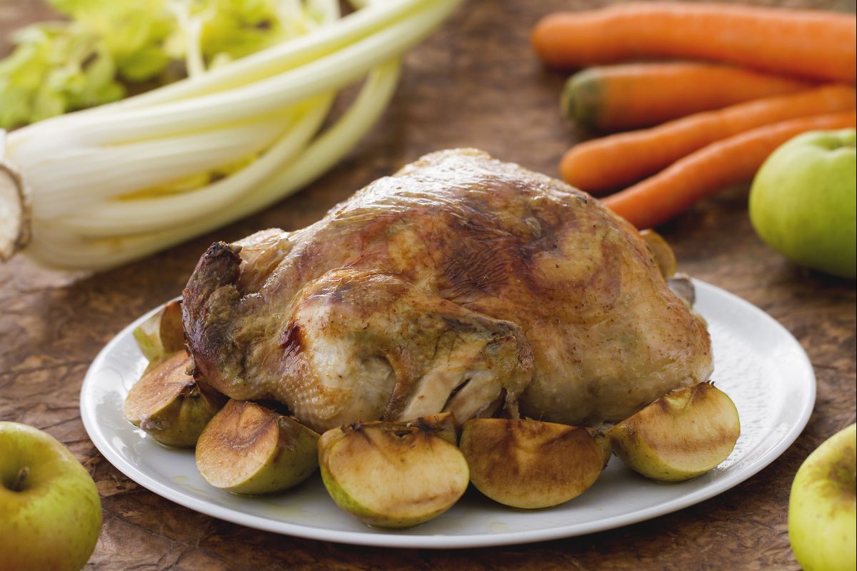 Gefülltes Hähnchen zum Erntedankfest