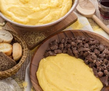 Polenta und Bruscitt