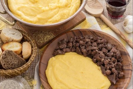 Polenta und Bruscitt