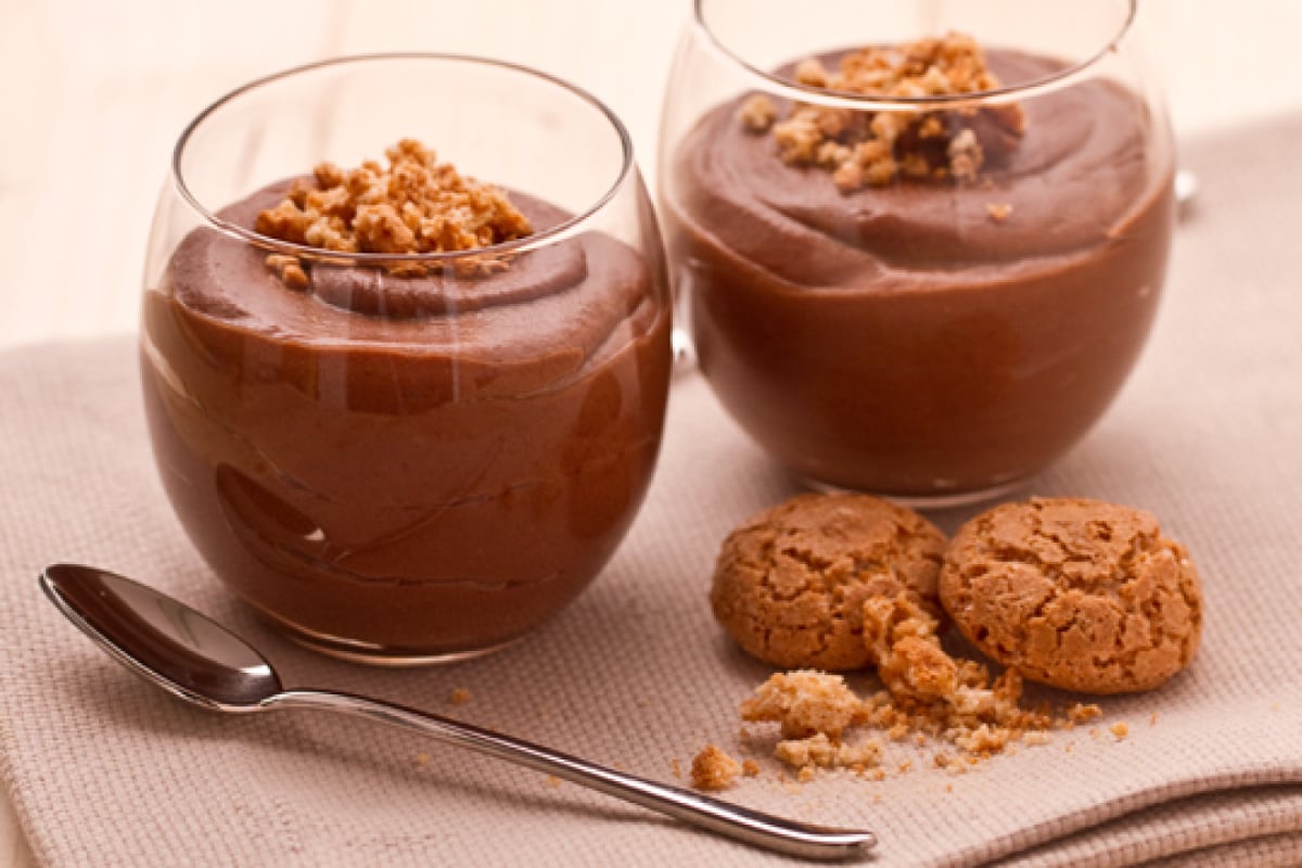 Amaretti-, Kastanien- und Mascarpone-Becher