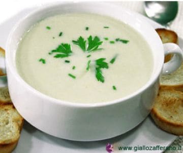 Vichyssoise (kalte Lauch-Kartoffelsuppe)
