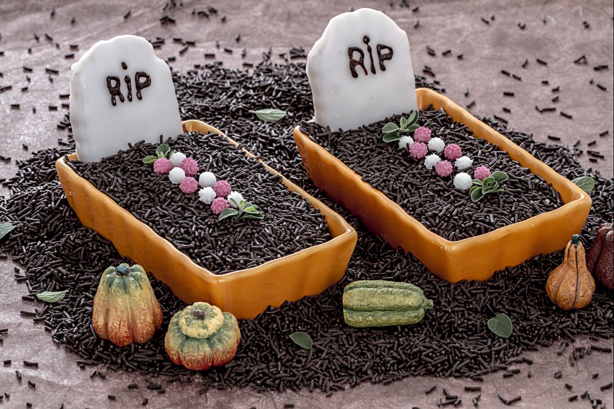 Süße Halloween-Gräber