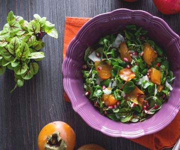 Kaki- und Granatapfel-Salat