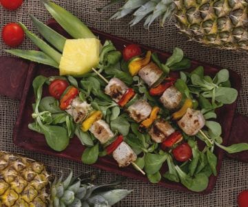 Marinierte Ananas-Spieße