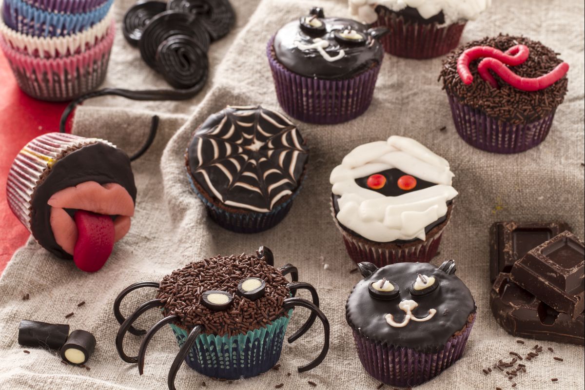 Monströse Halloween-Cupcakes