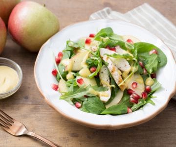 Hähnchen- und Apfelsalat