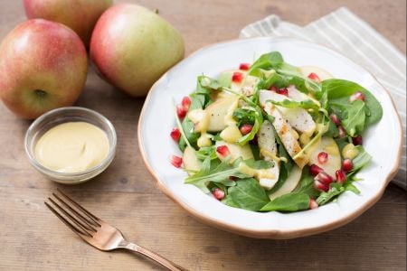 Hähnchen- und Apfelsalat