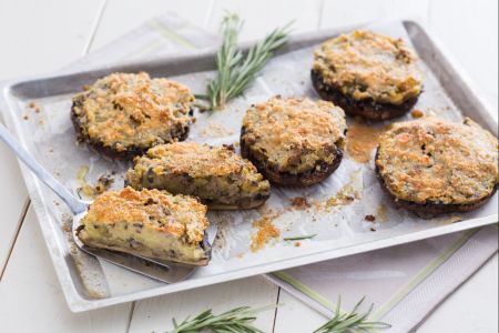 Gefüllte Portobello-Pilze