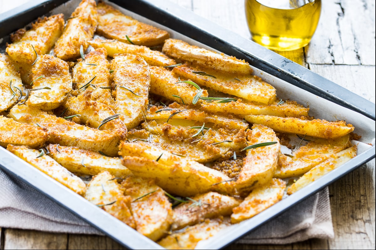 Ofenkartoffeln mit Schale