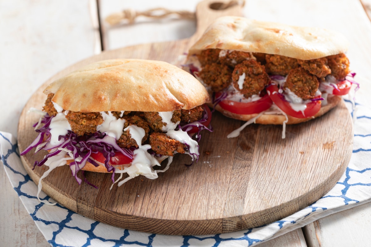 Pita mit Falafel