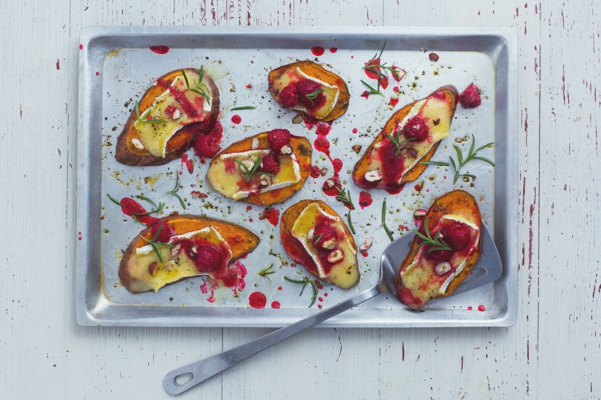 Süßkartoffel-Bruschetta