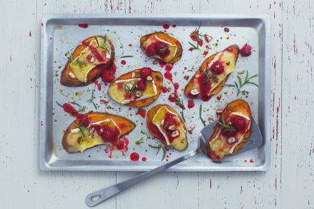 Süßkartoffel-Bruschetta