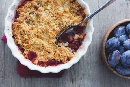 Damson cobbler