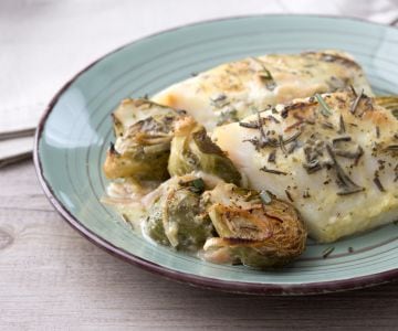 Gebackener Stockfisch