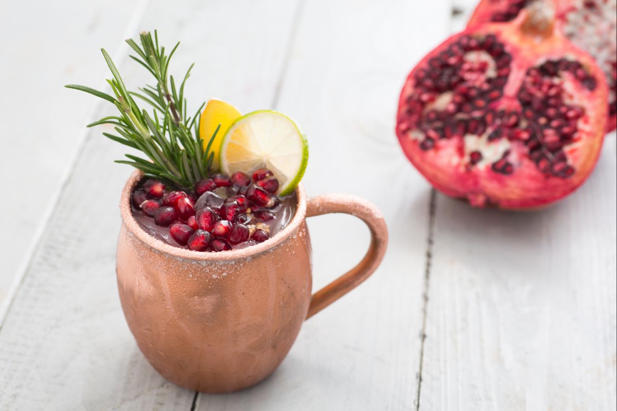 Moscow Mule mit Granatapfel