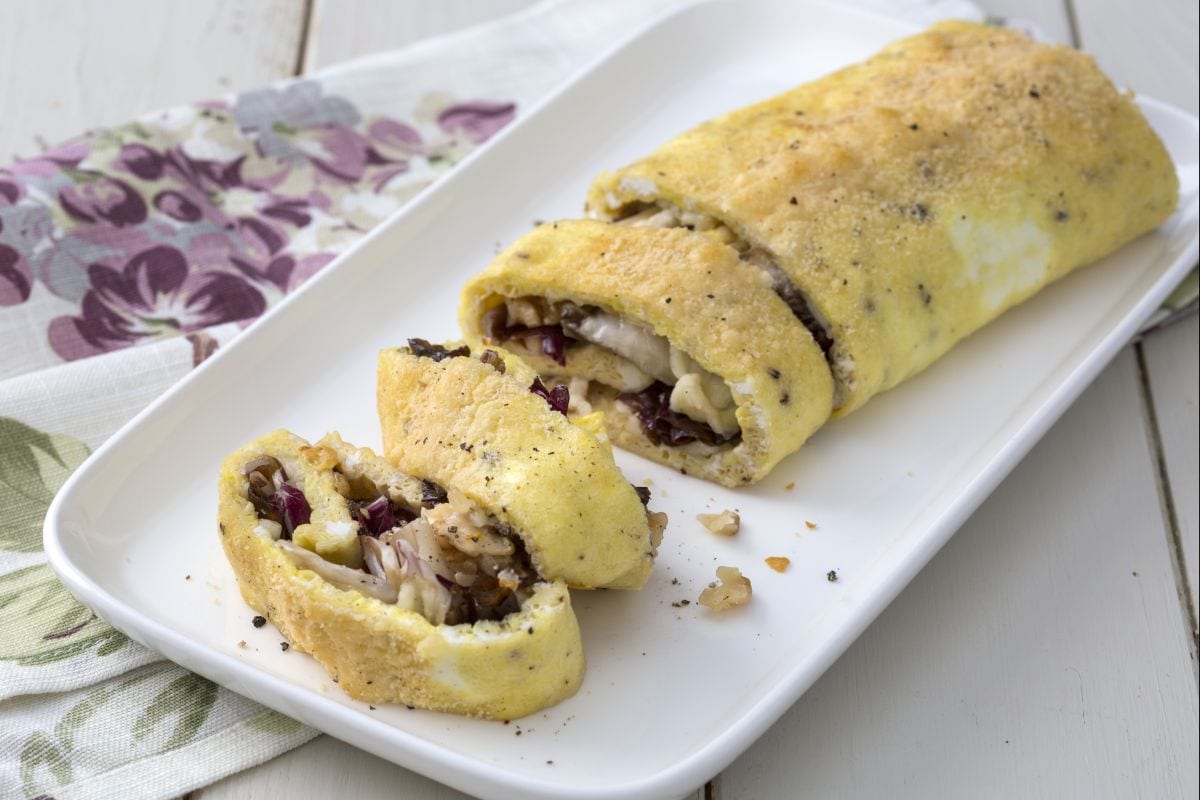 Omelettrolle überbacken