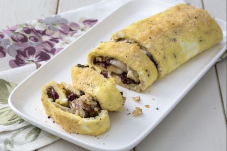 Omelettrolle überbacken