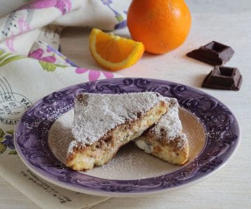 French Toast mit Ricotta, Orange und Schokolade