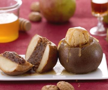 Birnen mit Amaretto