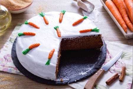 Englischer Karottenkuchen oder Carrot Cake