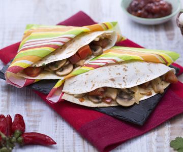 Quesadillas mit Pilzen