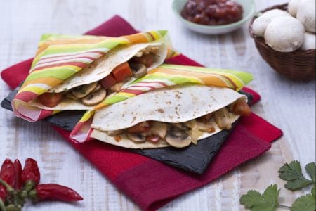 Quesadillas mit Pilzen