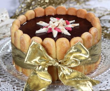 Charlotte (Halbgefrorenes) mit Nougat