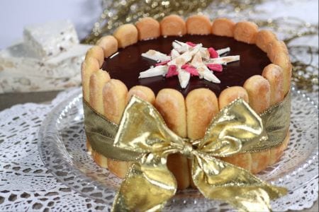 Charlotte (Halbgefrorenes) mit Nougat