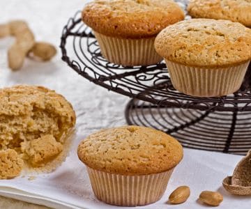 Erdnussbutter-Muffins
