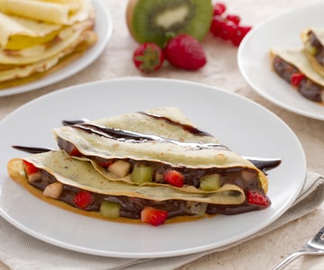 Crepes mit Nesquik-Creme