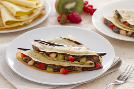 Crepes mit Nesquik-Creme