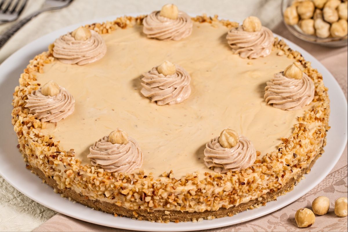 Karamell-Haselnuss-Käsekuchen