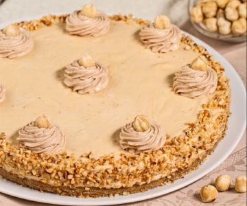 Karamell-Haselnuss-Käsekuchen