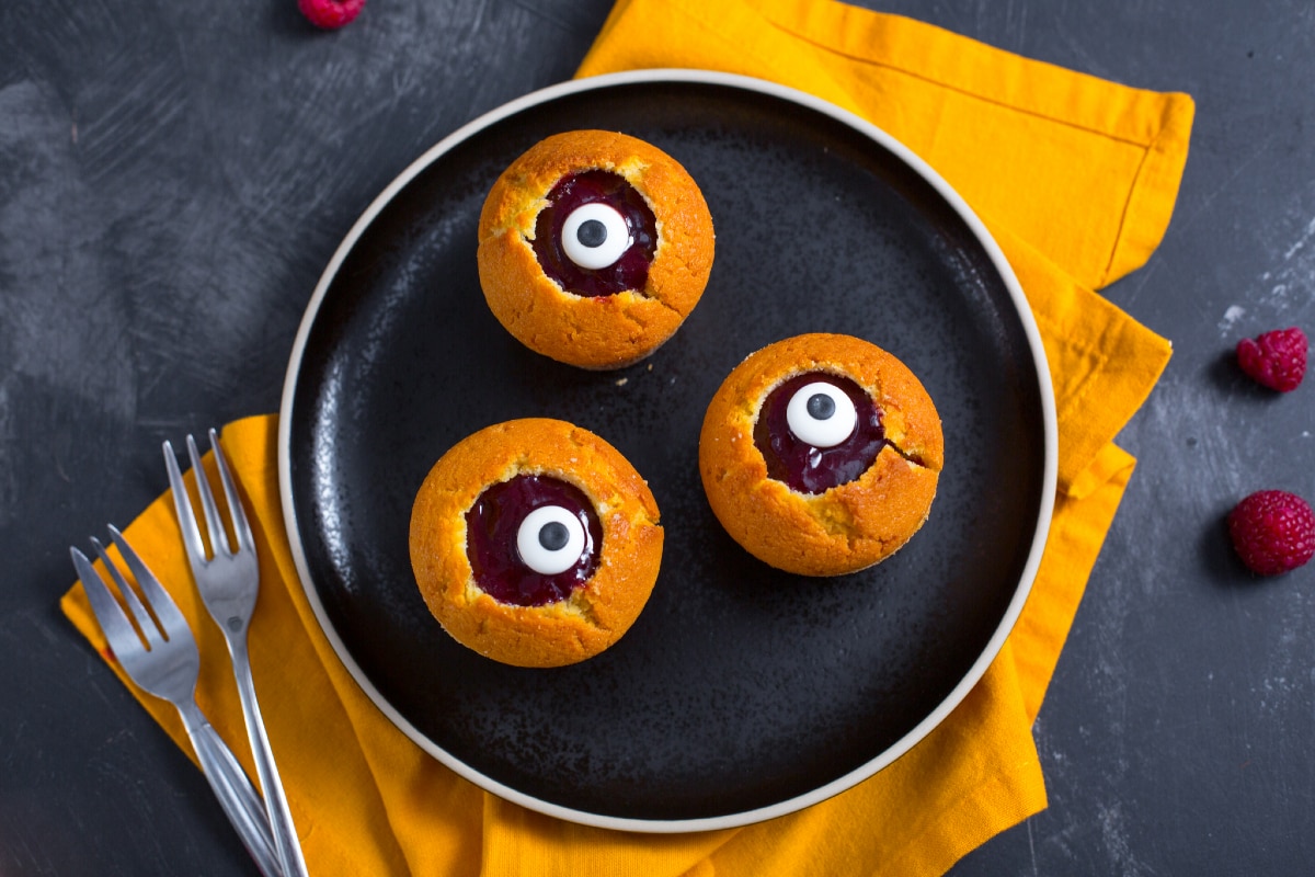 Gruselige Spiegelei-Muffins
