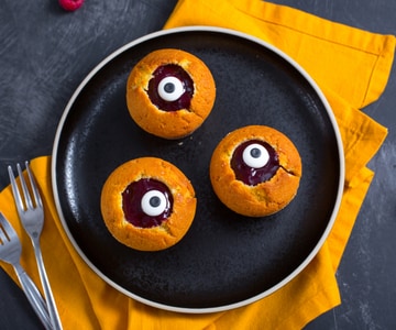 Gruselige Spiegelei-Muffins