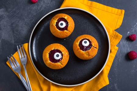 Gruselige Spiegelei-Muffins