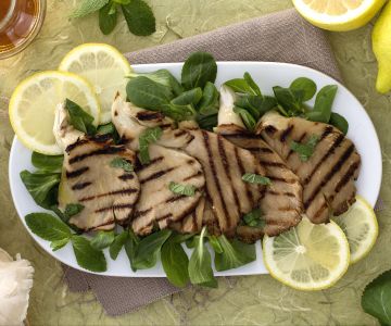Gegrillte Austernpilze