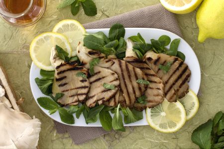 Gegrillte Austernpilze