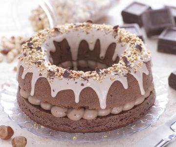 Schokoladenkranz mit Haselnusscreme