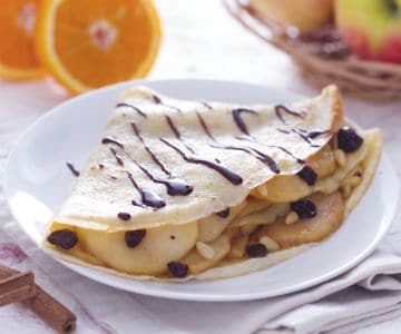 Apfelkuchen-Crepes