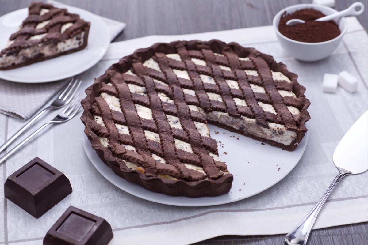 Kakaotarte mit Ricotta-Schokoladencreme