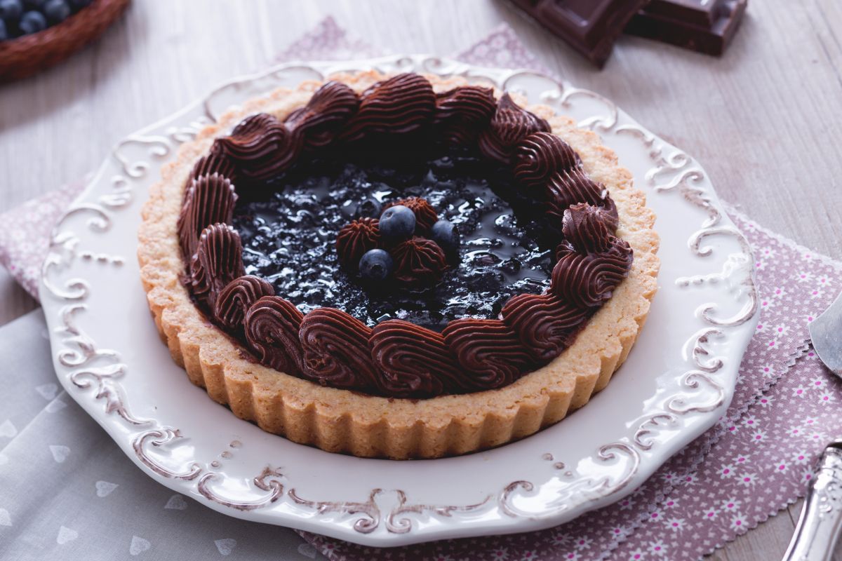 Blaubeer-Schokoladen-Torte