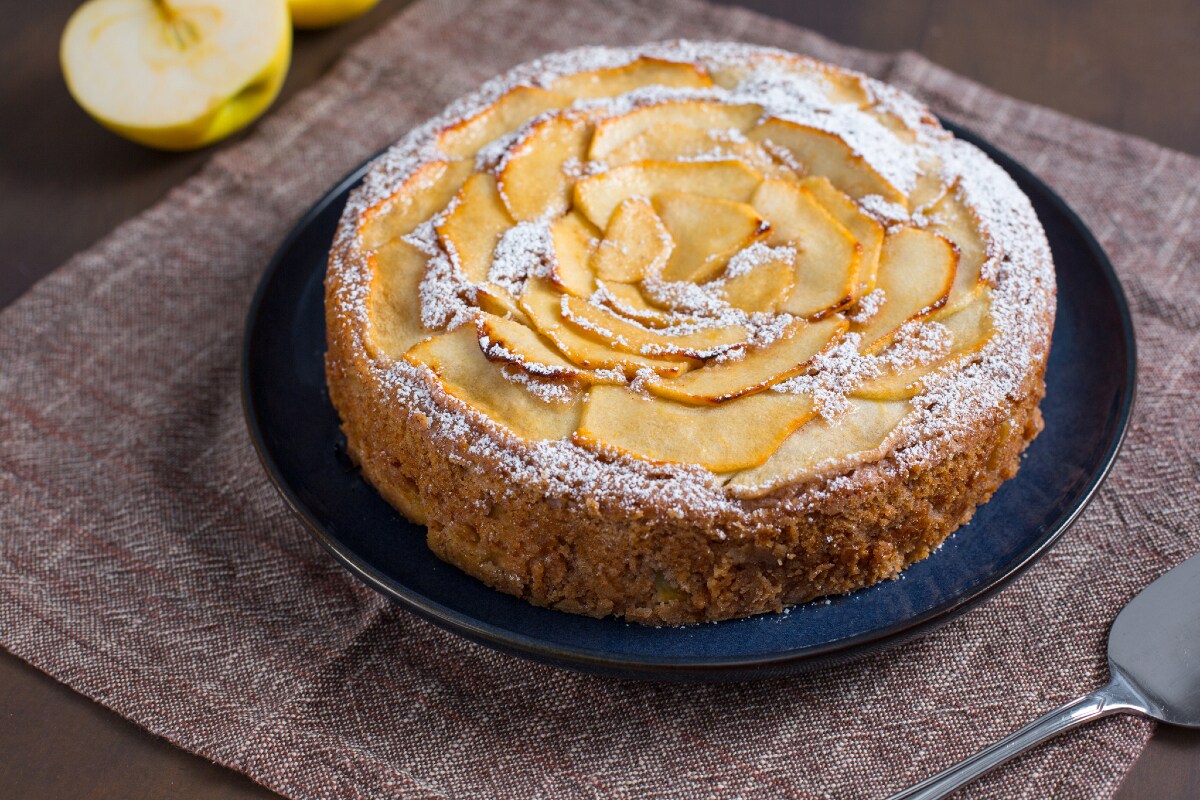 Apfelkuchen mit Hafermilch