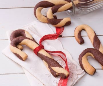 Zuckerstangen-Kringel-Kekse