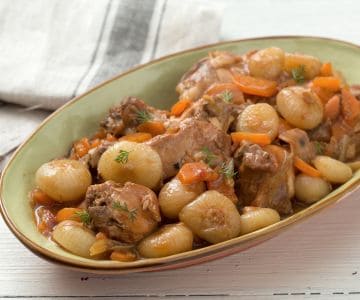 Kaninchenragout in süß-saurer Soße